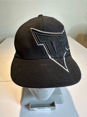Tapout Black Baseball Cap with White Trim Logo